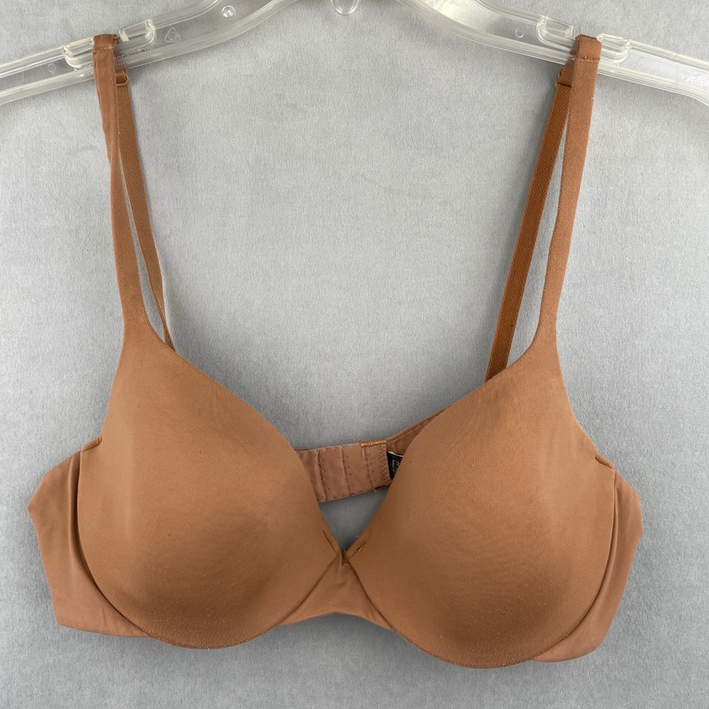 VTG Victoria's Secret Body by Victoria IPEX Demi Bra Tan Nude 36B Underwire Soft